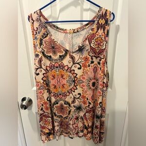 Lane Bryant Size 26/28 Tank Top - Paisley/Multicolor